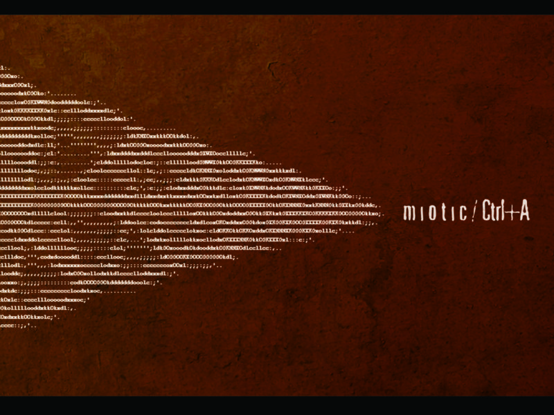 Miotic Album copertina Ascii